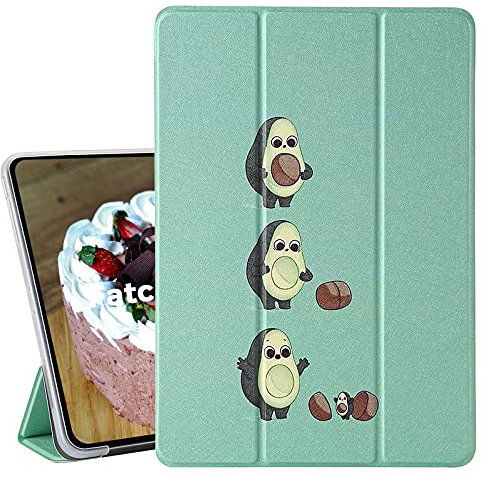 RADOO FatcatChoice Funda para All-New Amazon Fire 7 (9th/7th Generation, 2019/2017), Súper Delgada y Ligera Carcasa con Función de Soporte Triple Plegable [Auto-Reposo/Activación] (Palta)