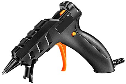 ZHYX Hot Glue Gun, Thermostat Hot Melt Glue Gun, Rapid Preheating with PTC Heating Technology, Sealing and Quick Repairs,30 glue sticks