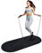 LERYG Springseilmatte, 8/20/30 mm, langlebig, rutschfest, Trainingsmatten mit Springseil und Tragetasche, für Zuhause, Fitnessstudio, Bodenbelag, 140 x 61 cm, Schwarz