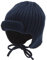 Sterntaler Baby Mädchen Strickmütze GOTS Mit Aufschlag und Bindeband - Aus Baumwolle, Marine, 47