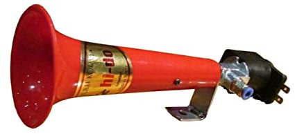 Klaxon Turc d'Origine 12-24V Hi-Do 400Hz 125db pour Voiture Camion Tracteur Auto Rouge