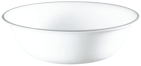 Corelle Dinnerware Set (4pc Set, Mystic Gray)-Set for 4 | Includes 4 x Cereal/Soup Bowls | 80% Recycled Glass | 3 X More Durable, Half the Space & Weight of Traditional Ceramic