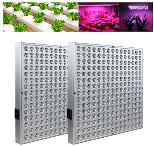 Jopassy LED Pflanzenlampe, 2 * 45W Grow Light Grow Lampe, 225 LEDs Rot Blau Licht Pflanzenleuchte, für Zimmerpflanzen Gemüse Gartenarbeit Bonsais