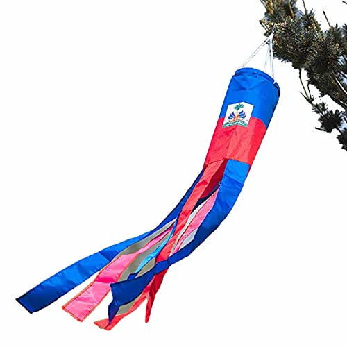 Drapeau Haïti Étoiles Rayures Vote Décoration Patriotique Haïti Décoration Suspendue Décoration Fête Pour Décoration Extérieure Résistant avec décoloration