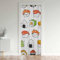 jejeloiu Sushi-Türvorhang für die Privatsphäre, Kawaii, japanische Lebensmittelvorhänge, 203 cm Länge, niedlicher Raumteiler-Vorhang, isolierter Schrankvorhang für Schlafzimmer, 1 Panel, 132x203 cm