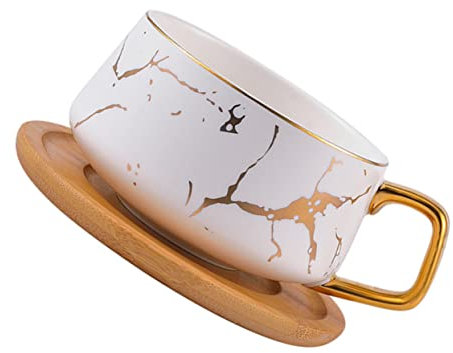 DOITOOL Kaffeetassenset Mit Zarten Mustern Multifunktions-kaffeebecher Aus Keramik Milchbecher Für Heimbürogebrauch Geeignet Für Kaffee Tee Milch Und Andere Getränke