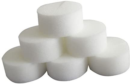 Yardwe 50 Stück Bodenloser Hydroponikschwamm Luffa Pflanzen Bausätze Gepflanzter Schwamm Einheimische Luffa Schräger Schwamm Pflanzen Wachsen Schwamm Feuchtigkeitsspendend Anlasser Weiß