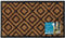JVL Comfort Rubber Backed Coir Tuffscrape Scraper Doormat, 40x70 cm, Diamonds, Grey