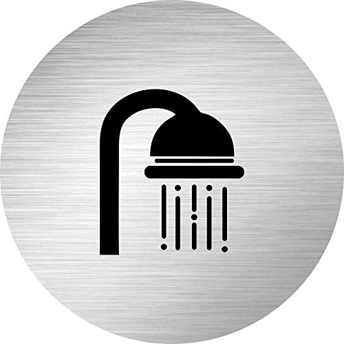 Panneau composite aluminium 3mm - 1 pièce - Douche - environ 150mm - pour porte, école, toilettes, hôtel - facile à appliquer