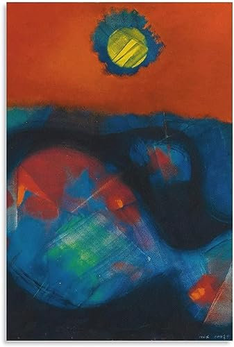LVTFCO Max Ernst-Surrealismus-Poster „Haut Et Bas“, Leinwand-Wandkunst, Max Ernst-Drucke, Max Ernst-Gemälde, Max Ernst-Bild für Heimwanddekoration, 50 x 70 cm, ohne Rahmen