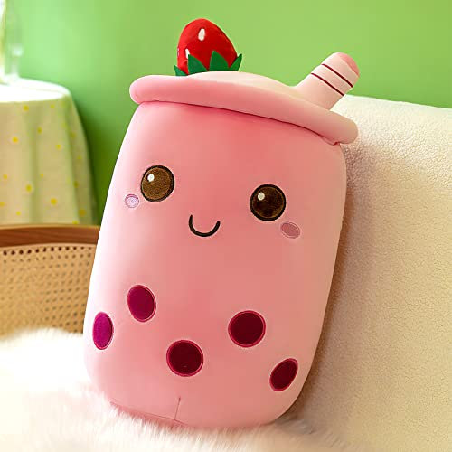 HENGBIRD Bubble Tea Plüschkissen Kuscheltier, Plüschtier Stofftier Boba Tea 25cm ilchtee Tasse Plush Plüschkissen Weich Kuscheltier Plüschkissen Spielzeug für Kinder Weihnachten, Geburtstag (A)