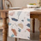 Tischläufer Modern Wohnzimmer Farbe Retro Tischläufer Frühling Platzsets 40 x 140 cm Streifen Feines Marmor Dekoratives Tuch für Couchtisch, Weihnachtsfeiern, Hochzeiten, Events, Esstisch Hochzeit
