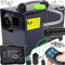 IMJ-Global Riscaldatore d’Aria Stufa | a Diesel Gasolio | 12V/230V | 9KW | Blu | Portatile | Monitor LCD con Telecomando | per Roulotte Auto Garage Magazzini Abitazioni