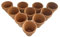 Lot de 10 mini pots en terre cuite 10 x h 10 cm