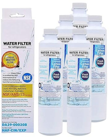 Filtre À Eau For Réfrigérateur, Compatible Avec Samsung DA29-00020A/B, DA29-00020B-1, HAF-CIN/EXP, For Réfrigérateur De Cuisine(5PCS)
