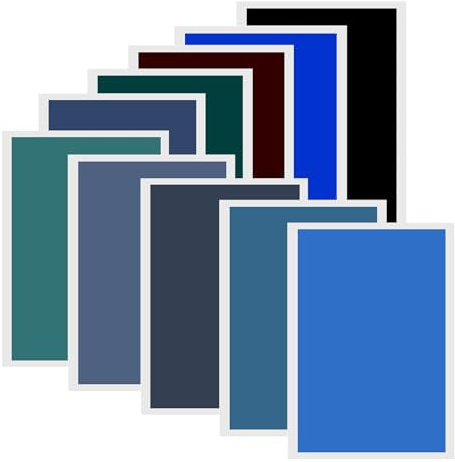 ATOMSTACK Lot de 10 feuilles de papier couleur gravé au laser, 10 couleurs de papier d'impression laser, pour gravure sur métal, verre, céramique