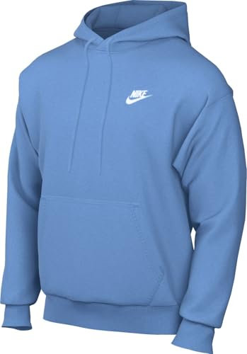 Nike Sweat à Capuche Club Po BB pour Homme, Bleu université/Bleu Universitaire, M