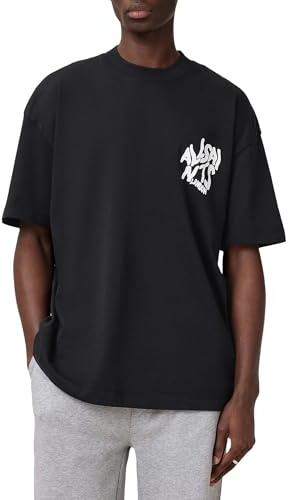 AllSaints Herren Orlando Ss Crew, Verwaschenes Schwarz, Mittel