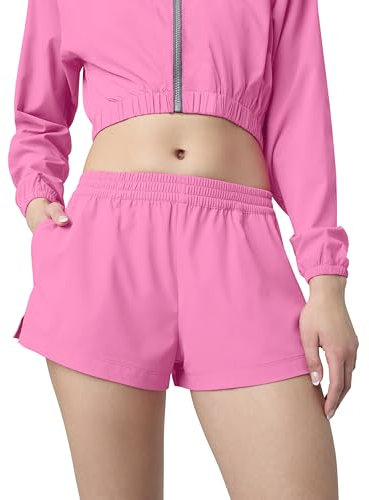 florence by mills Women's Gym Later Collection Parachute Shorts, Azalea Pink, XXL
