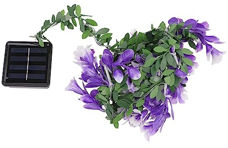 HOMSFOU A Corno Solare Ghirlanda Luci Luci Per Esterni Luci Fatate Con Luci Decorative Luci LED In Viola