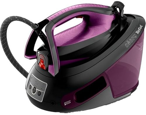 TEFAL Express Vision SV8154 Steam Generator Iron - Black & Purple