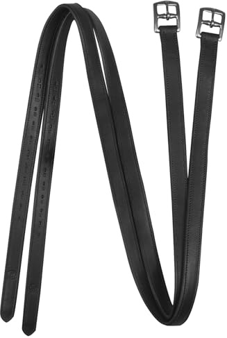 WALDHAUSEN Steigbügelriemen Premium 25mm, schwarz, 160cm