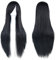 Fouriding 31 Black Women's Long Straight Cosplay Party Wigs Hairpieces Hair Cap Lolita Style Anime Wig
