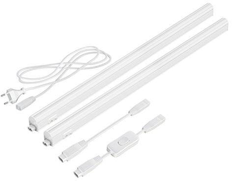 parlat LED Unterbau-Leuchten Rigel, je 57,3cm, mit Schalter, je 790lm, warm-weiß, 2er Set