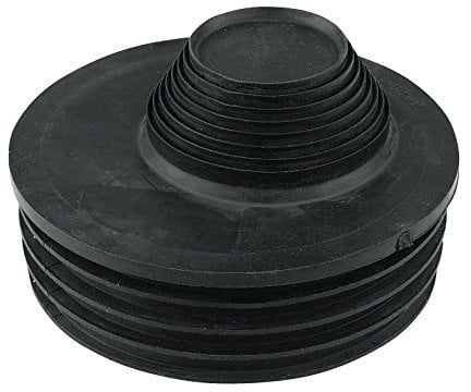 110mm Universal Waste Pipe Adapter Black Rubber Insert Reducer Underground Drainage Soil Pipe Coupling