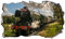 Chicbanners The Flying Scotsman Steam Train 3D V005 Magic Window Wall Sticker Self Adhesive Poster Wall Art Size 1000mm wide x 600mm deep (large)