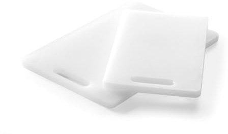 HENDI Tabla de cortar con asa, Color Blanco, 300 x 200 x 10 mm