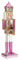 Kurt S. Adler - Statuetta Schiaccianoci, 38 cm, rosa/multicolore