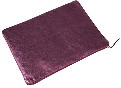 Clairefontaine 400025C Flache Mappe (mit Perlmutt-Effekt, 23x32 cm) 1 Stück kirschrot