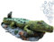 SLOCME Aquarium-Alligator-Luftblasen-Dekorationen – belüftete Aktion, Krokodil-Ornament, Sauerstoffblasen-Harz, Handwerk für Aquarium-Dekoration