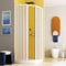 Yellowshop - Box doccia curvo apertura soffietto 2 ante semitrasparente misure cm 80x80 e 90x90 h cm 185 mod. Alessia (Cm 90 x 90)