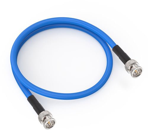 Superbat® SDI Kabel 60cm 3G 6G 12G HD SDI BNC Kabel 75 Ohm (Belden 1694A) SDI Video Kabel Unterstützt HD SDI/3G/6G/12G/4K/8K/1080P, Präzisions Videokabel 1 Stück