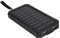 Solar Power Bank, Ladegerät Power Bank unterstützt Solar-Schnellladung für den Außenbereich für die Schule für Reisen zu Hause(Black)