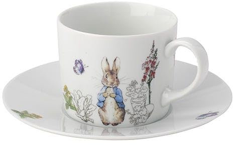 Peter Rabbit Classic Porzellan Teetasse und Untertasse Set