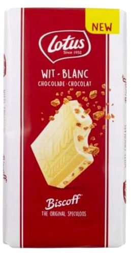 Lotus Not Stated Chocolate Single Variety White Tablet Biscuit Paper Wrapped 180g X1