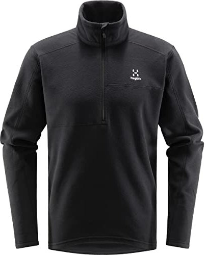 Haglöfs Herren Buteo 1/2 Zip Polarfleece, True Black, XL