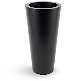 FORVEGA - Pot de Fleurs Venus, Hauteur 70 cm, Design Classique, de la Plus Haute qualité, résistant aux dommages, pour Une Utilisation en intérieur et en extérieur, Production Polonaise, Noir