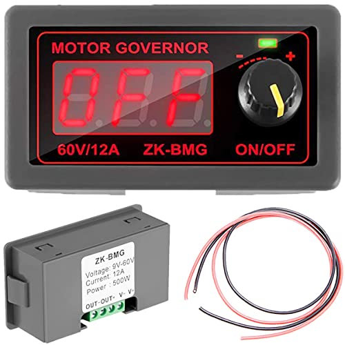 Youmile PWM Motor Speed Controller ZK-BMG DC 12V 24V 60V 500W Modulo driver generatore di segnale regolabile con interruttore continuo cavo rosso e nero