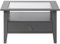 AltoBuy Melina - Table Basse Carrée Bois Massif Laqué Gris