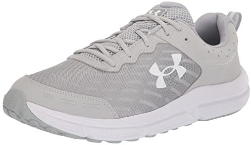 Under Armour Herren Charged Assert 10 Laufschuh, (100) Mod Gray/Mod Gray/White, 44 EU X-Weit
