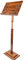 MLYY Notenständer Notenpult Holz-Notenständer – Professioneller Orchester-Notenständer für Instrumentenbücher, Konzertkirchenschule, höhenverstellbar 110–135 cm (Color : Brown)