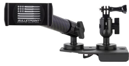 Bulletpoint Dash Mount Cell Phone Holder Compatible with 2018-2023 Jeep Wrangler JL (NOT 4xe) & 2020-2023 Jeep Gladiator 2 Mounts for Action Camera & GPS Compatible with iPhone & Android (Driver Side)