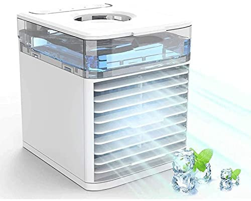 VVLXRIC Ventilador Aire Frio, Funcionamiento Silencioso Enfriador USB, Dispositivo De Enfriamiento Personal Ventilador Color Air - para RefrigeracióN Silenciosa De La Oficina En Casa