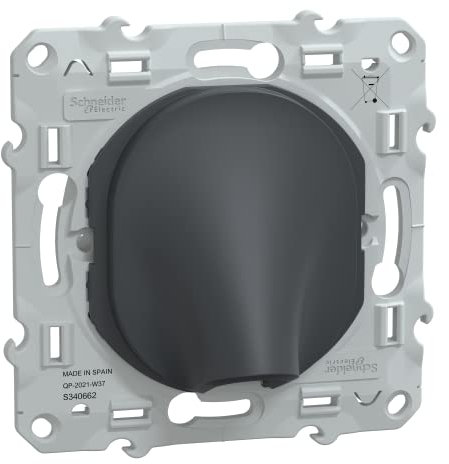 Schneider Electric - Ovalis - sortie de câble - 16A - Ø6..12mm - Anthracite - S340662