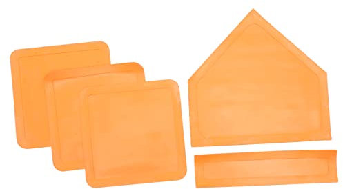Toddmomy 1 Satz Baseball-Softball-Matte Baseball-zubehör Softbälle Baseballplatte Für Die Schule Weicher Ball Teeball Pitcher-Baseball-Basis Softball-baseballplatte Tisch rutschfest Gummi