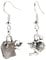bluebubble TEA TIME Silver Teapot & Tea Bag Dangle Earrings on Gift Card
